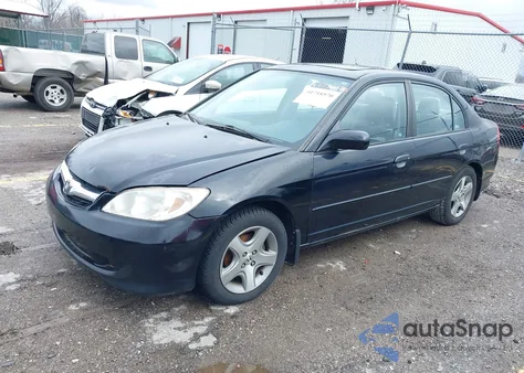 2004 Honda Civic Ex from USA, damaged, VIN 2HGES25864H546928